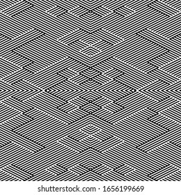 Seamless pattern with oblique black segments