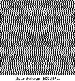 Seamless pattern with oblique black segments