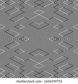 Seamless pattern with oblique black segments