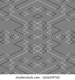 Seamless pattern with oblique black segments