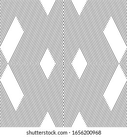 Seamless pattern with oblique black segments