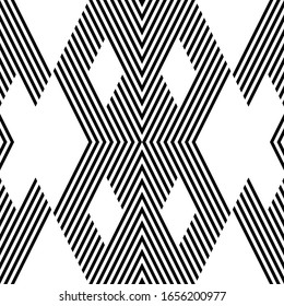 Seamless pattern with oblique black segments
