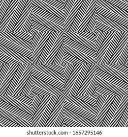 Seamless pattern with oblique black segments