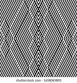 Seamless pattern with oblique black segments