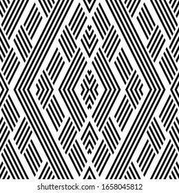 Seamless pattern with oblique black segments
