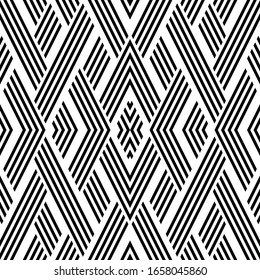 Seamless pattern with oblique black segments