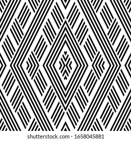 Seamless pattern with oblique black segments