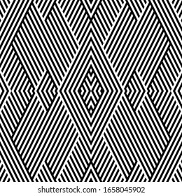 Seamless pattern with oblique black segments