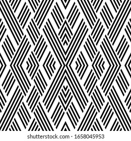 Seamless pattern with oblique black segments