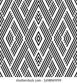 Seamless pattern with oblique black segments