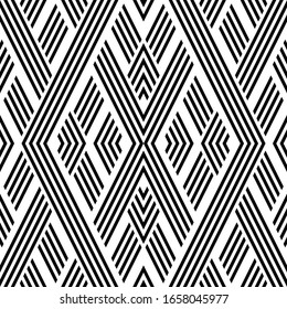 Seamless pattern with oblique black segments