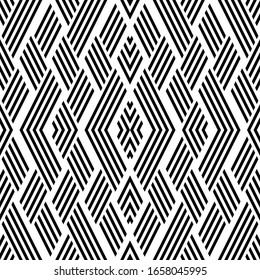 Seamless pattern with oblique black segments