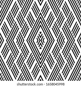 Seamless pattern with oblique black segments