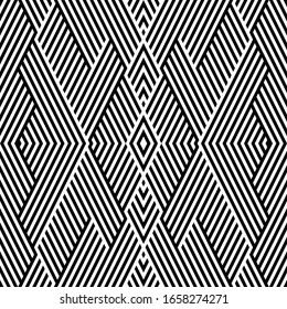 Seamless pattern with oblique black segments
