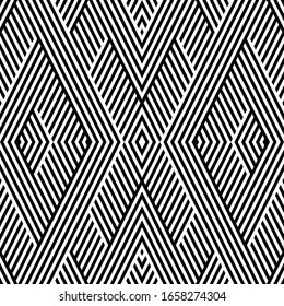 Seamless pattern with oblique black segments