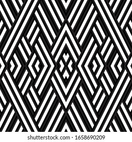 Seamless pattern with oblique black segments