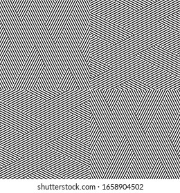 Seamless pattern with oblique black segments