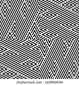 Seamless pattern with oblique black segments