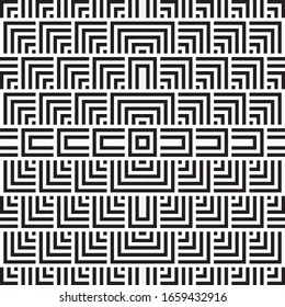 Seamless pattern with oblique black segments