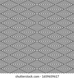 Seamless pattern with oblique black segments