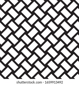 Seamless pattern with oblique black segments
