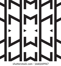 Seamless pattern with oblique black segments