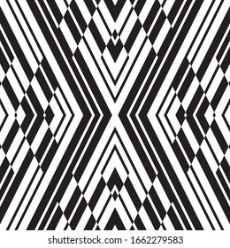 Seamless pattern with oblique black segments