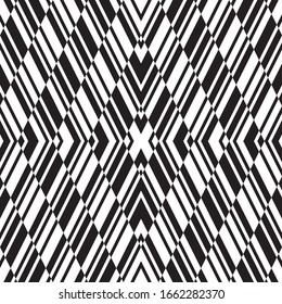 Seamless pattern with oblique black segments