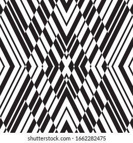 Seamless pattern with oblique black segments