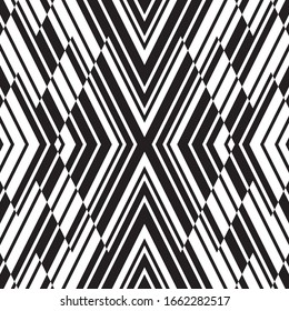 Seamless pattern with oblique black segments