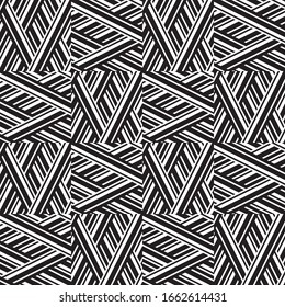 Seamless pattern with oblique black segments