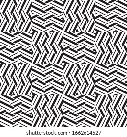 Seamless pattern with oblique black segments