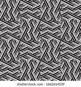 Seamless pattern with oblique black segments