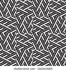 Seamless pattern with oblique black segments