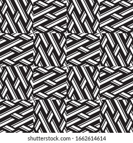 Seamless pattern with oblique black segments