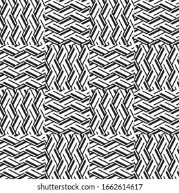 Seamless pattern with oblique black segments