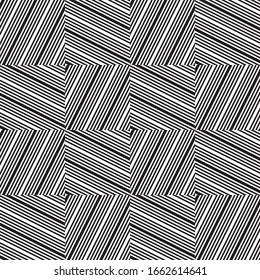 Seamless pattern with oblique black segments