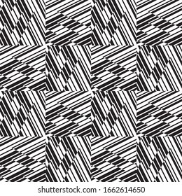 Seamless pattern with oblique black segments