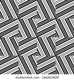 Seamless pattern with oblique black segments