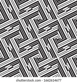 Seamless pattern with oblique black segments