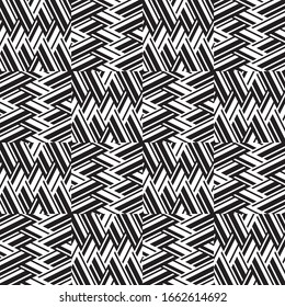 Seamless pattern with oblique black segments