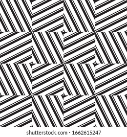 Seamless pattern with oblique black segments