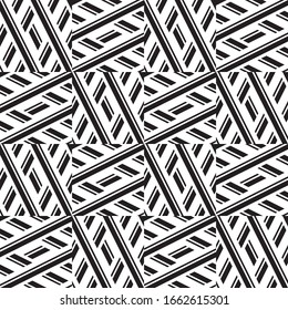 Seamless pattern with oblique black segments