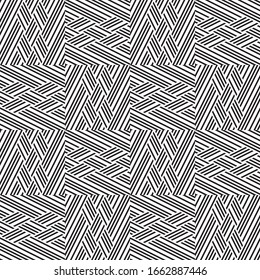 Seamless pattern with oblique black segments