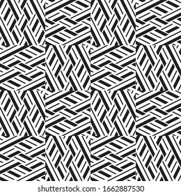 Seamless pattern with oblique black segments