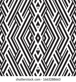 Seamless pattern with oblique black segments