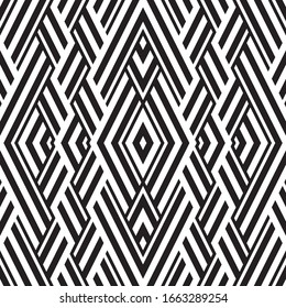 Seamless pattern with oblique black segments