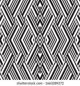Seamless pattern with oblique black segments