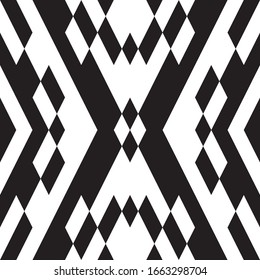 Seamless pattern with oblique black segments