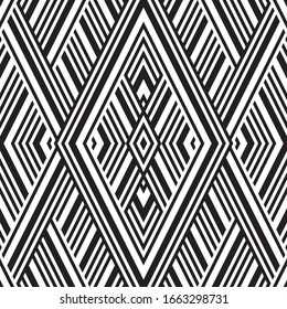Seamless pattern with oblique black segments